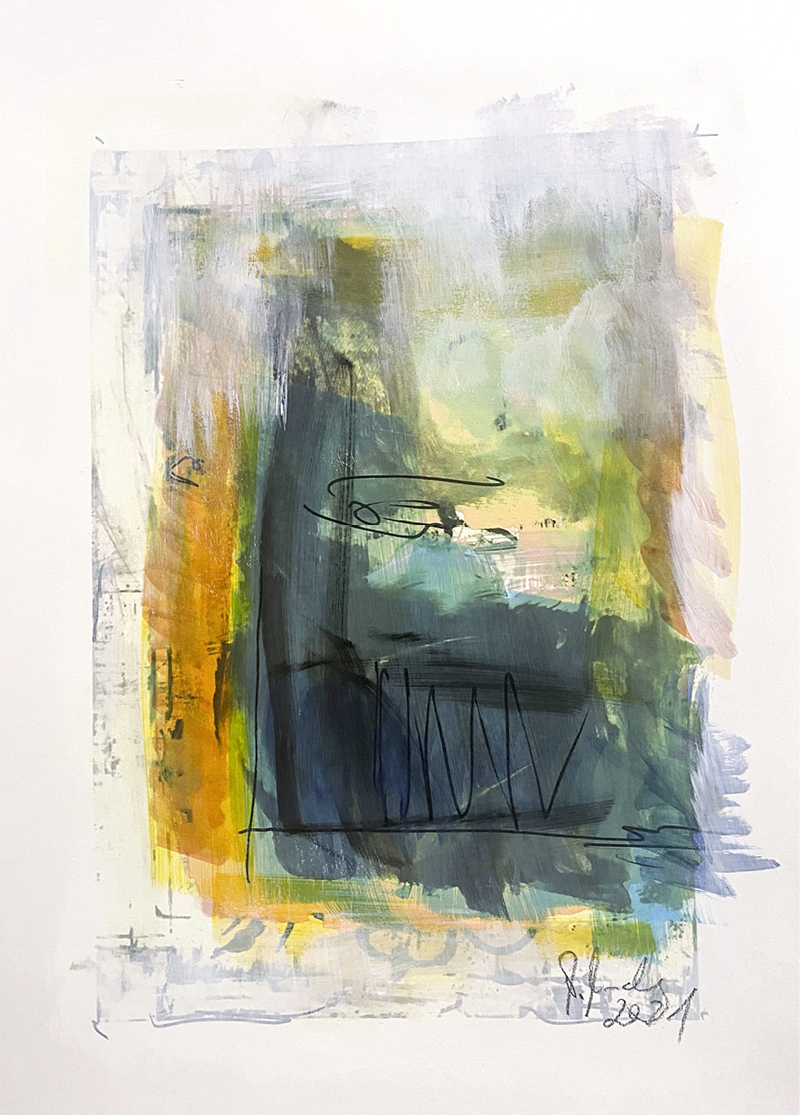 abstract 1, Work on Paper, mixed media, 40 x 30 cm, © Anders, 2021