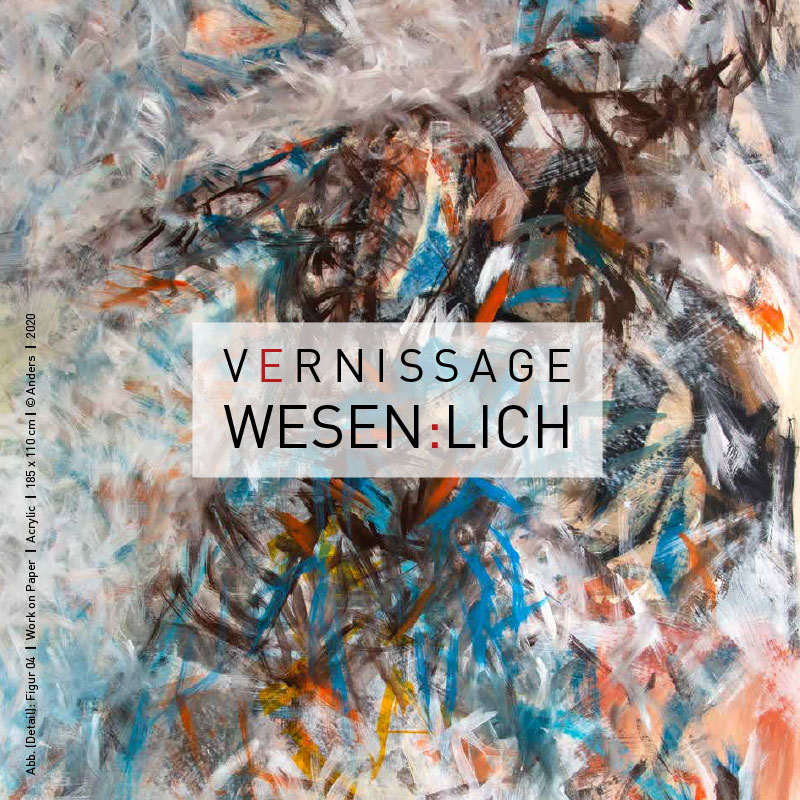 Invitation card, Vernissage WESEN:LICH, 22 july 2021, munich